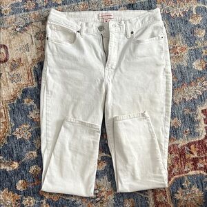 Lucky Brand Women's White Straight Leg Jeans